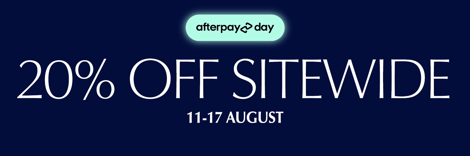 20% off sitewide!